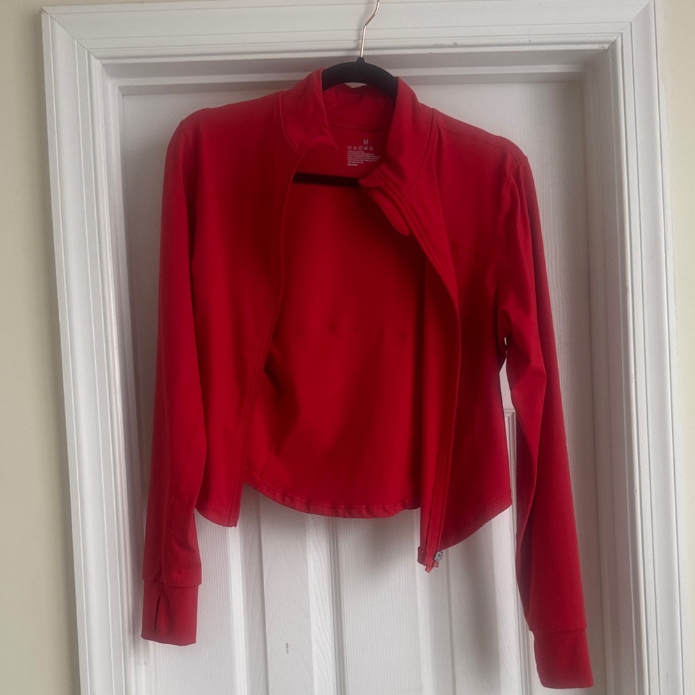 Red Zip-Up Jacket